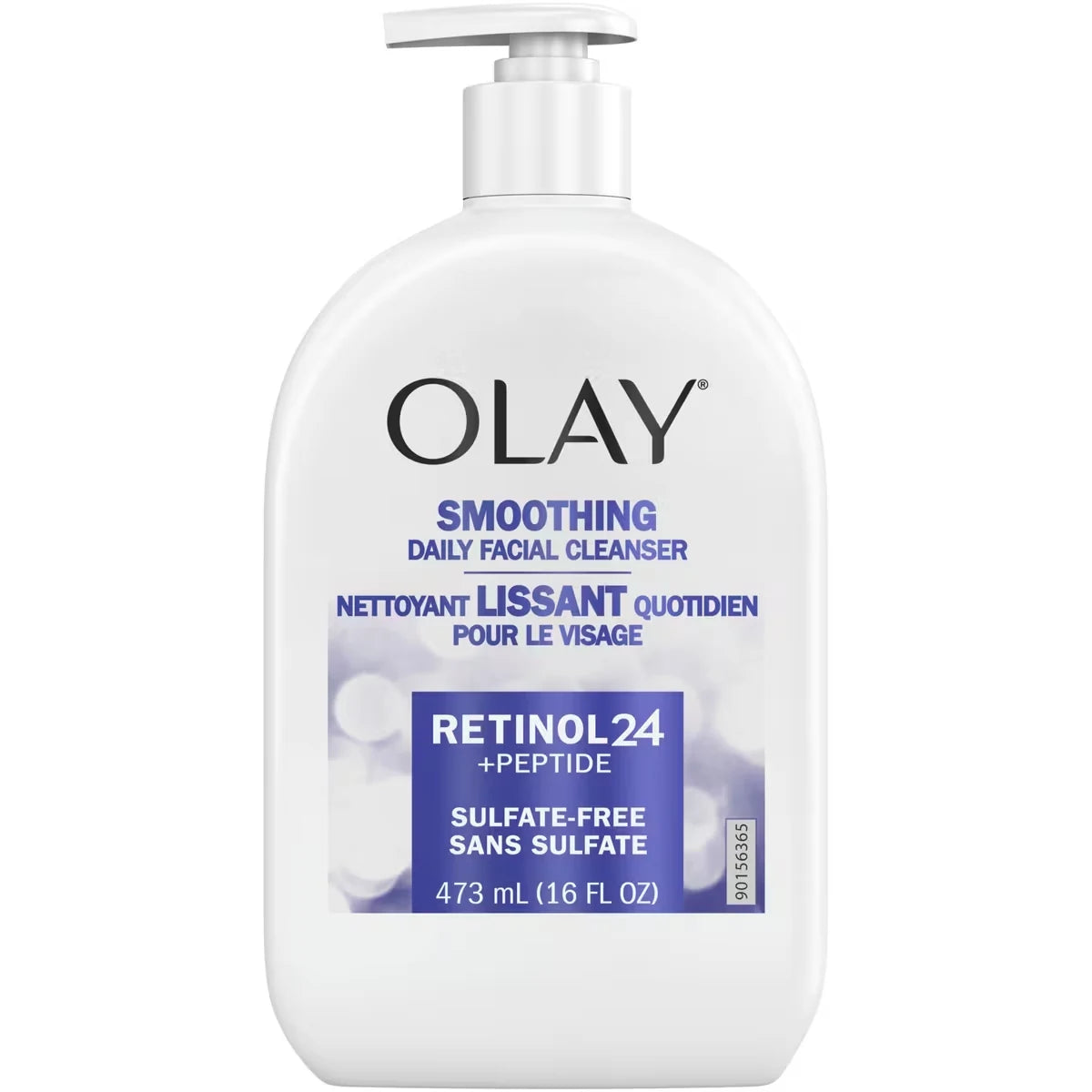 Olay Retinol 24 + Peptide Face Wash, Smoothing, Sulfate-Free, 473 mL product image