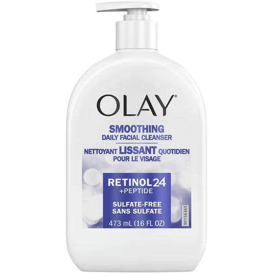 Olay Retinol 24 + Peptide Face Wash, Smoothing, Sulfate-Free, 473 mL product image