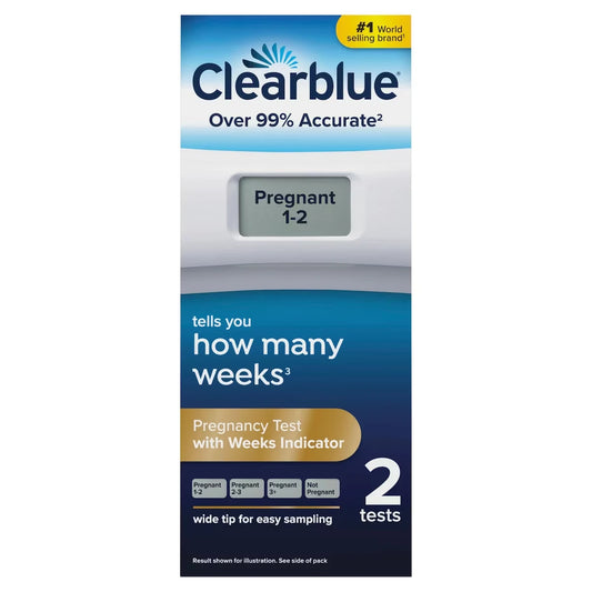 Clearblue Pregnancy Test with Weeks Indicator, 2 Count product image