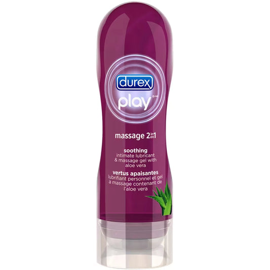 Durex Play 2-in-1 Massage Gel and Intimate Lubricant with Aloe Vera front package