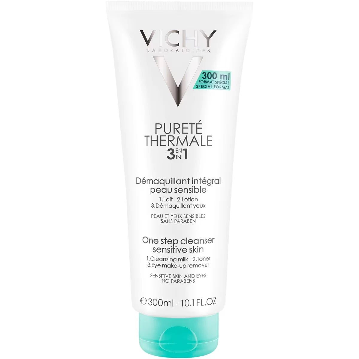 Vichy Bonus Size! Pureté Thermale One Step 3-in-1 Milk Cleanser for Sensitive Skin front package