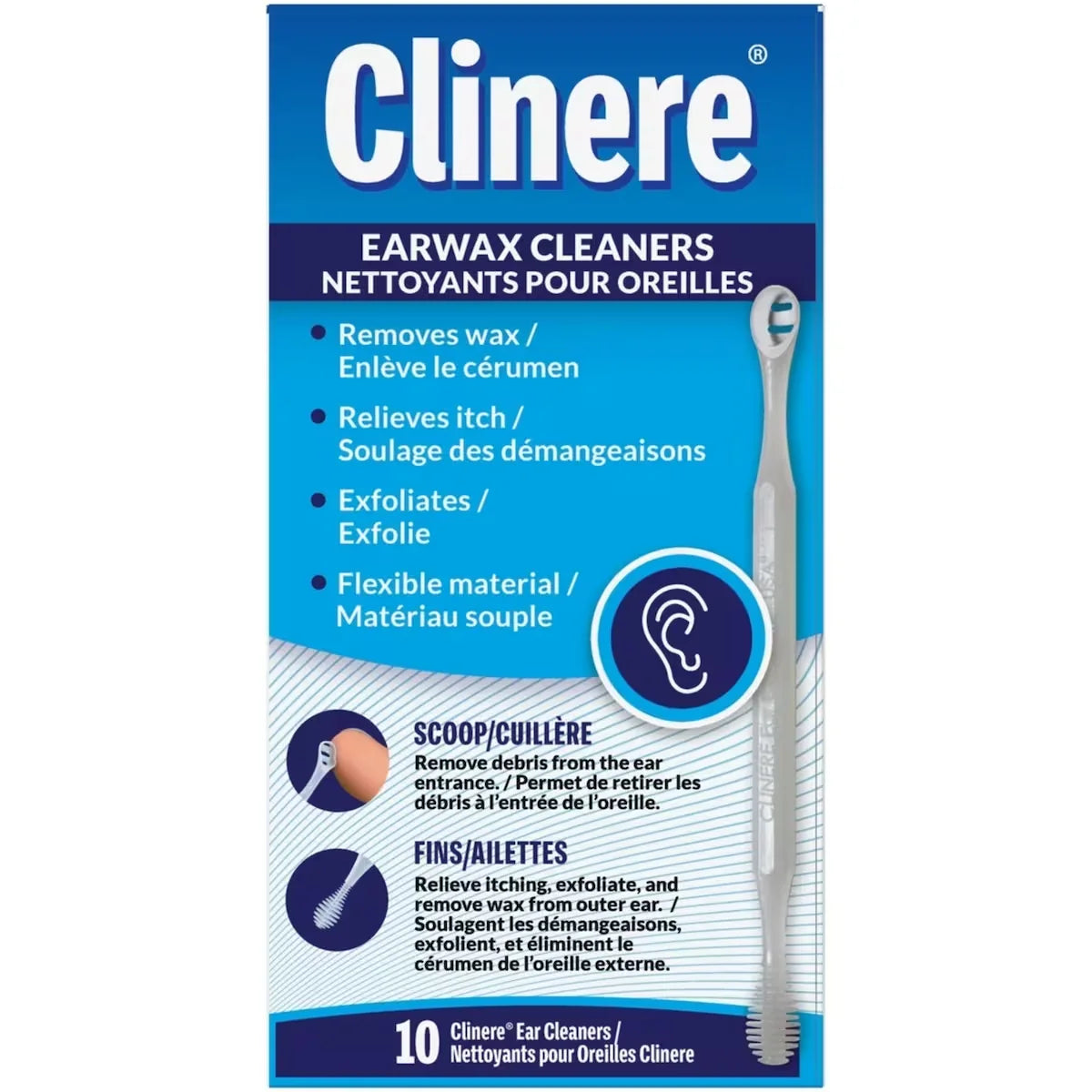 Clinere Ear Wax Cleaners front package