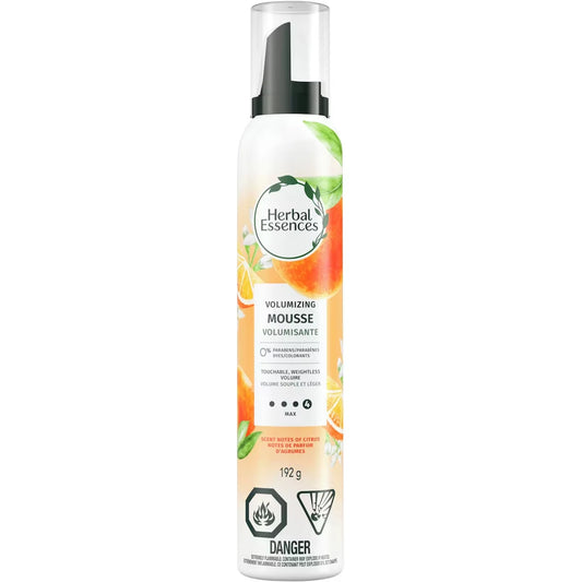 Herbal Essences Volumizing Mousse, Weightless Volume, All Day Hold Mousse for Fine Hair front package