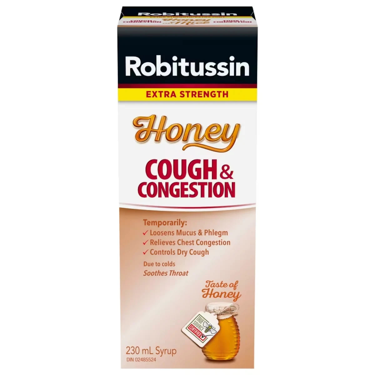 Robitussin Cough & Congestion Syrup Honey Extra Strength 230 ml front package