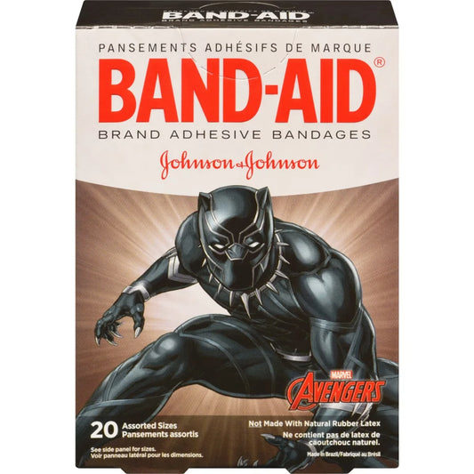 Band-Aid Adhesive Bandages for Kids, Marvel Avengers front package