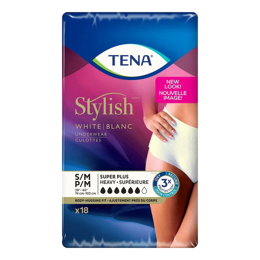 Tena Incontinence Underwear for Women, Super Plus Absorbency, Small/Medium front package