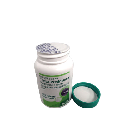 Prednisone, 50 mg, 100 Tablets - view 1