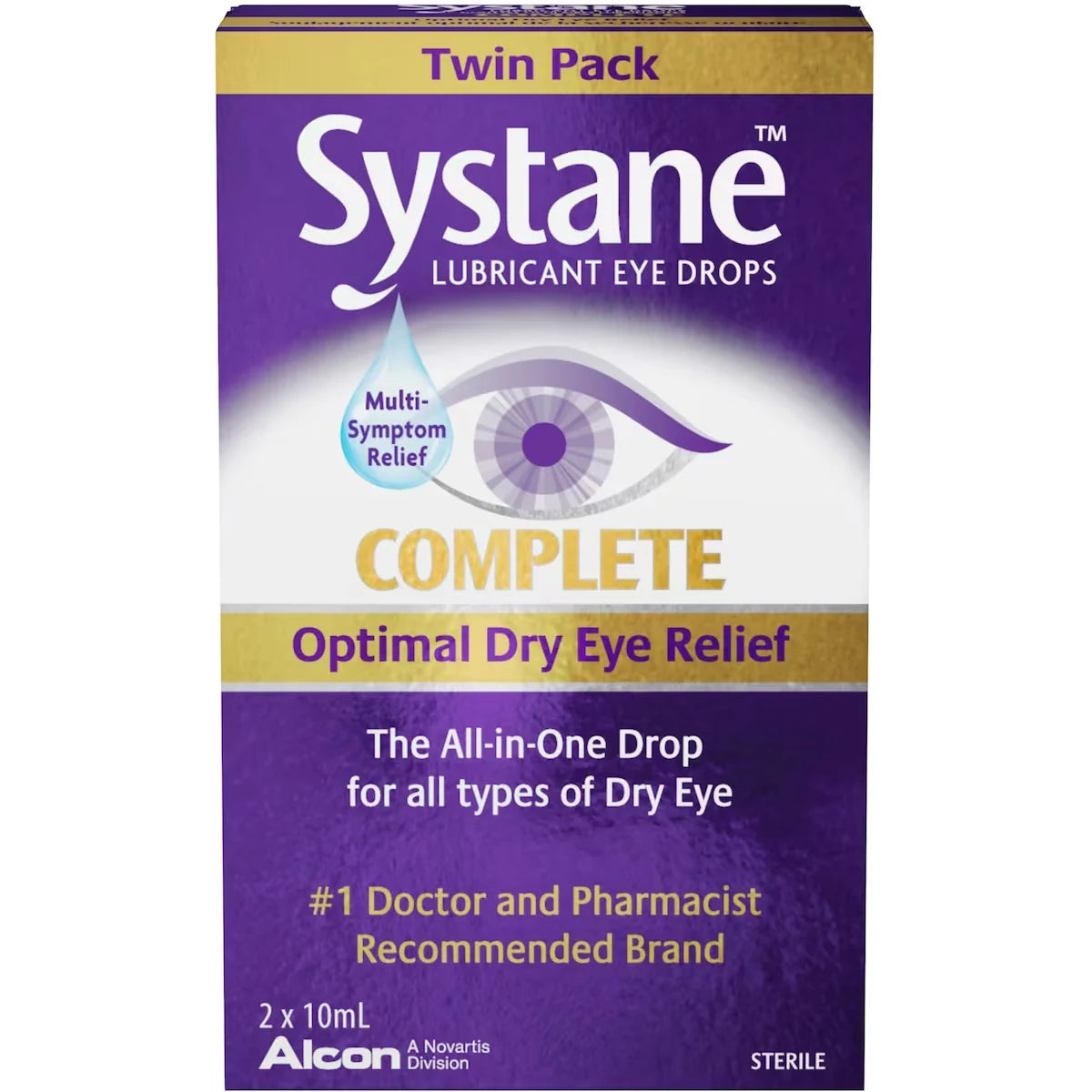Systane Complete Twin Lubricant Eye Drops front package