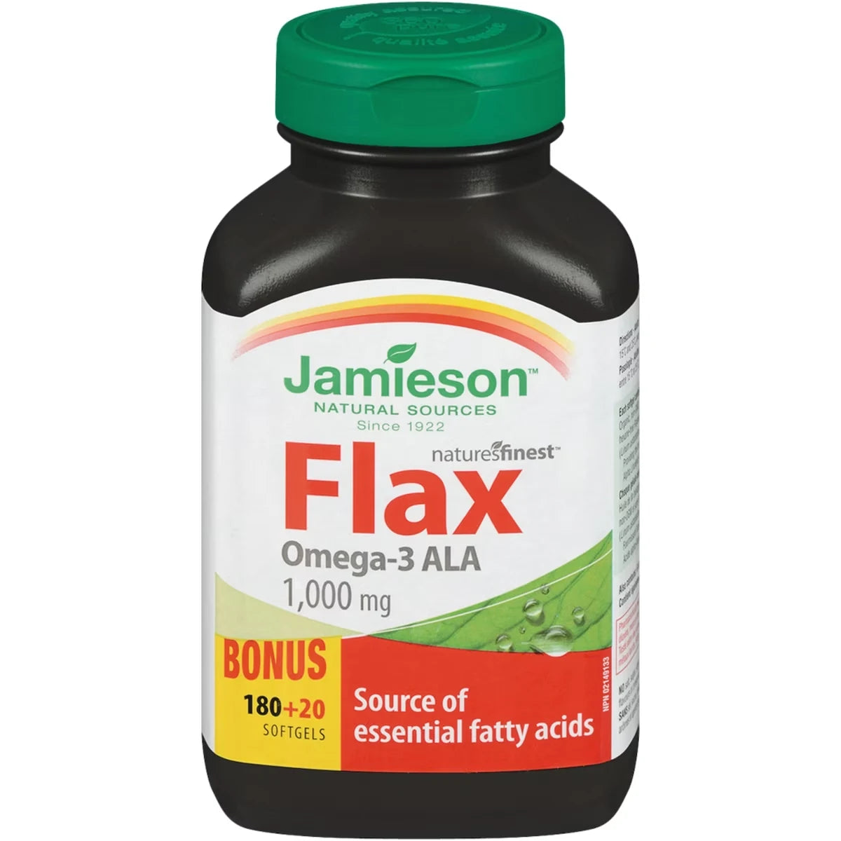 Jamieson Flax 1,000 mg front package