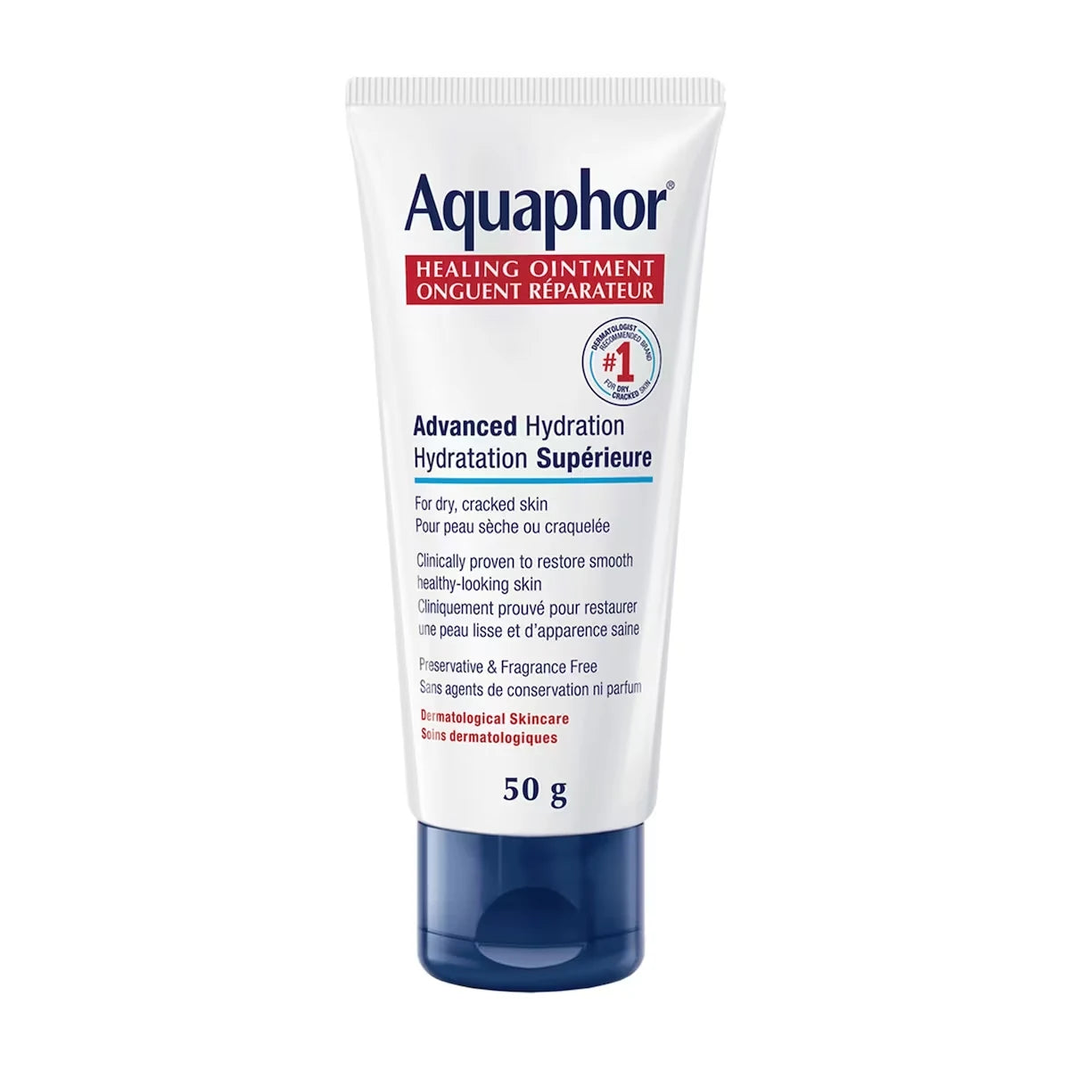 Aquaphor Healing Ointment, Multipurpose Ointment for Dry, Cracked Skin front package