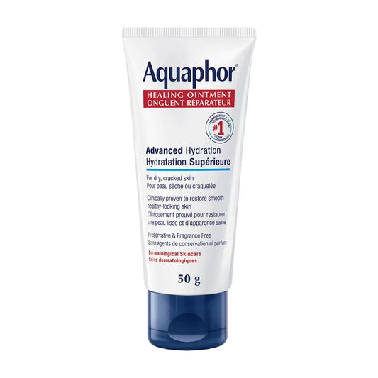 Aquaphor Healing Ointment, Multipurpose Ointment for Dry, Cracked Skin front package