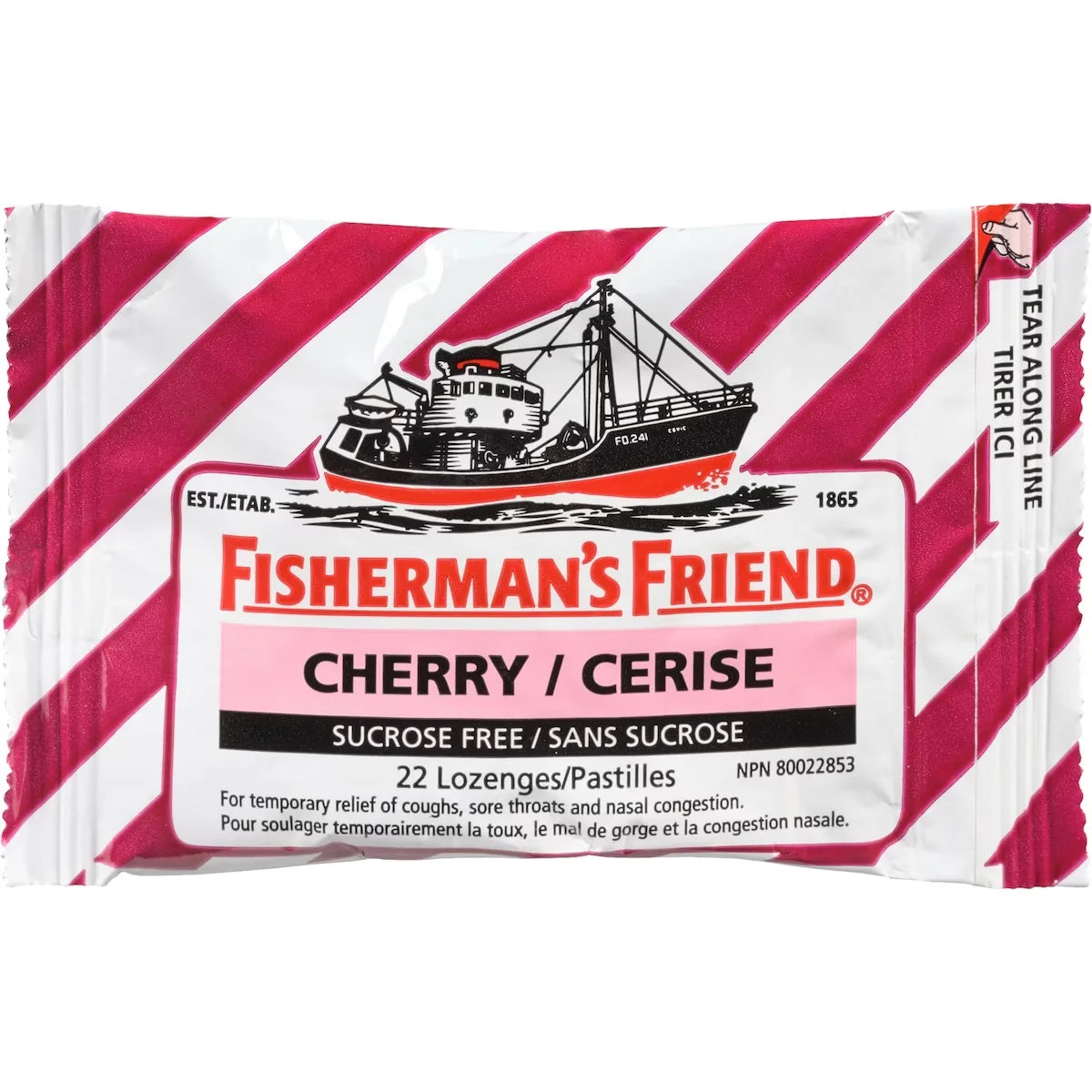 Fisherman's Friend Cherry Sugar Free Lozenges front package