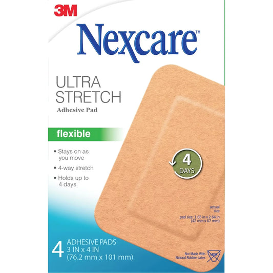 Nexcare Ultra Stretch Adhesive Pad, 4 pk 4 pack product image