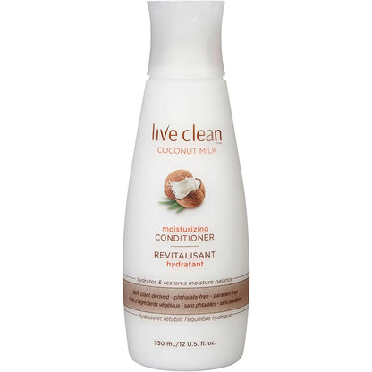 Live Clean Coconut Milk Moisturizing Conditioner front package