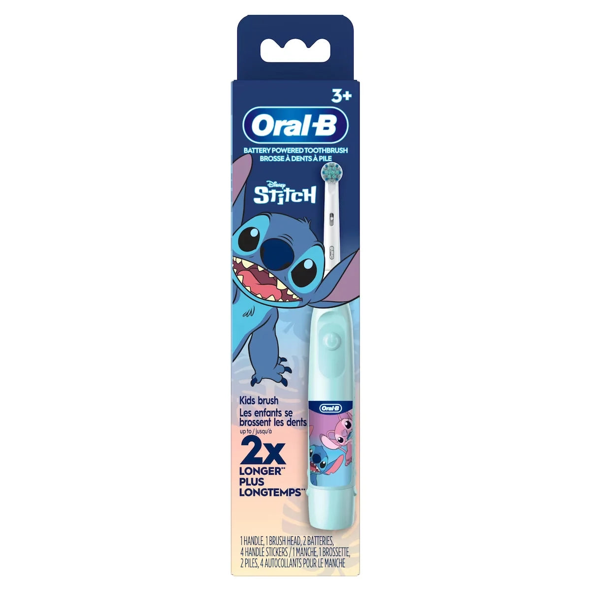 Oral B Kid's Electric Battery Powered Toothbrush for Ages 3+, Extra Soft Bristles alternate view