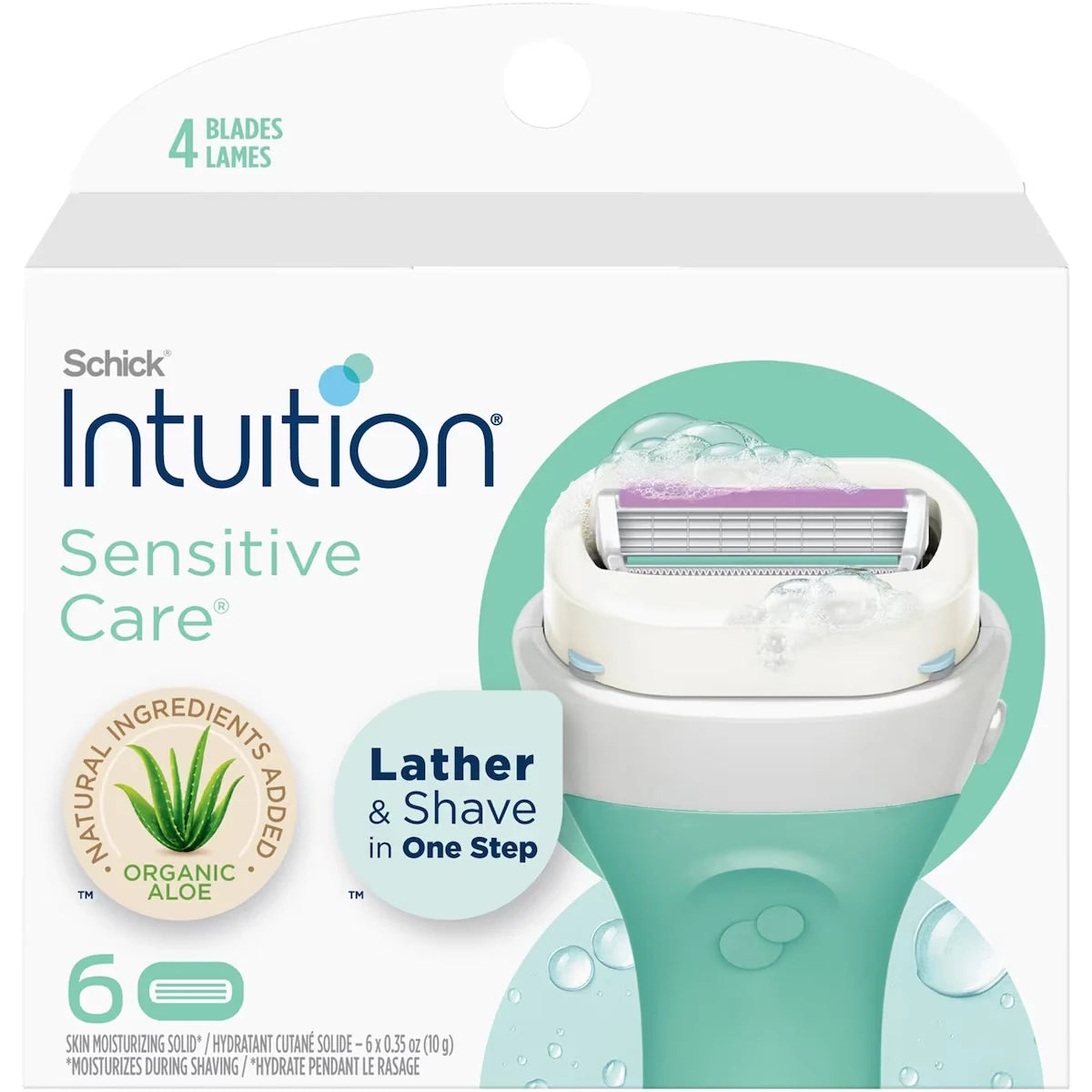 Schick Intuition Naturals Sensitive Care Womens Razor Refills with Vitamin E & Aloe alternate view