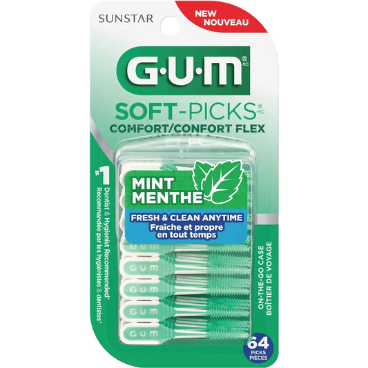 Gum Soft-Picks Comfort Flex Mint  64Ct front package