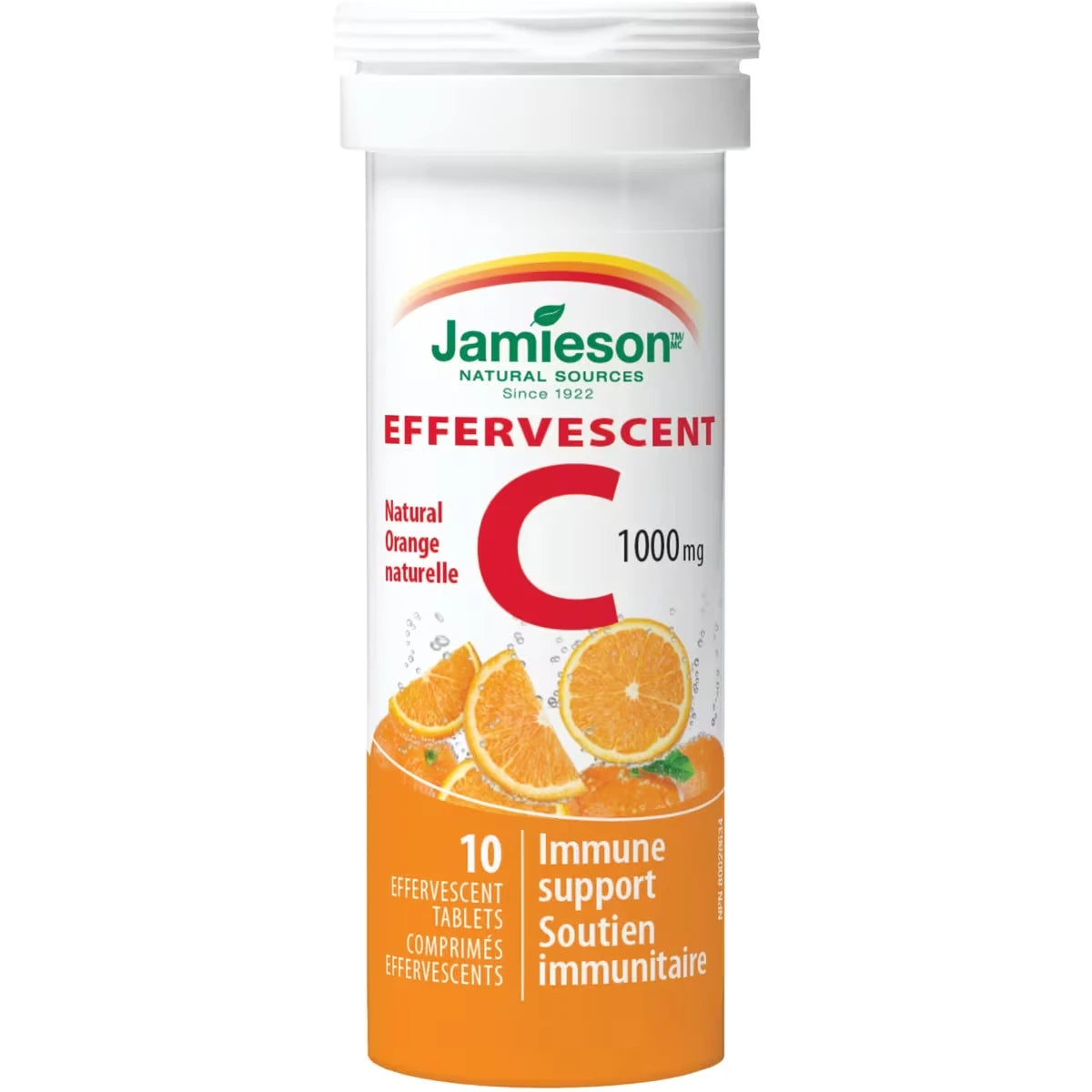 Jamieson Effervescent C 1,000 mg Orange front package