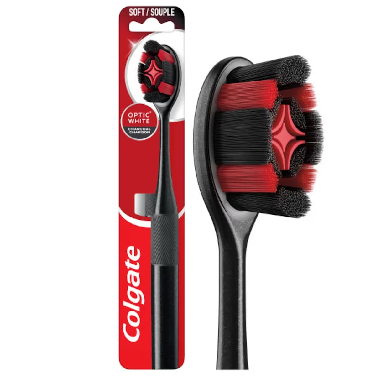 Colgate Optic White Charcoal Soft Toothbrush for Adults product image