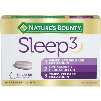 Natures Bounty Nature's Bounty Sleep3, 30 Count front package
