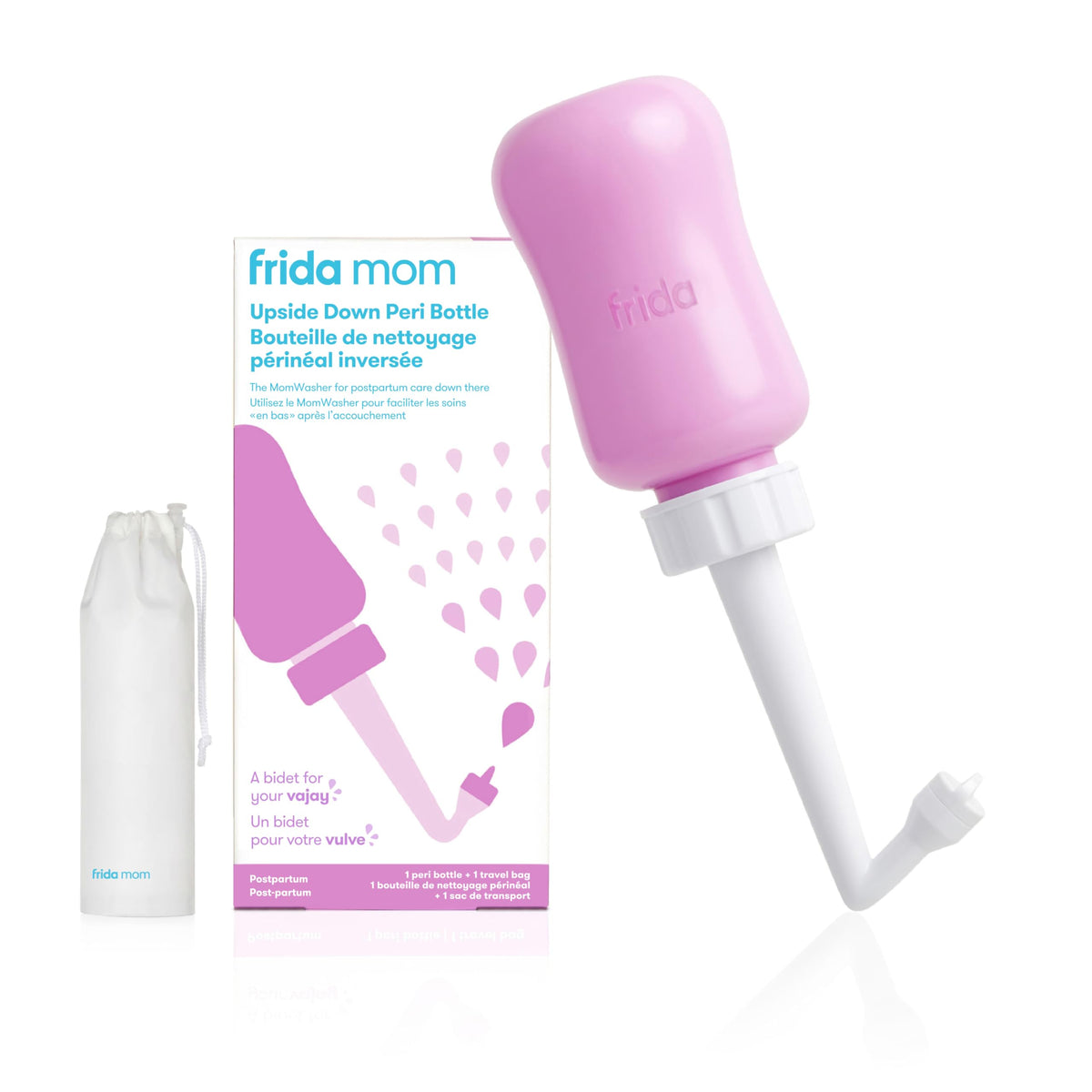 Frida Mom Bouteille Périnée Post-Accouchement, Bidet Portable Pour Soin et Récupération du Périnée Après l'Accouchement, La Douchette Intime Originale Fridababy