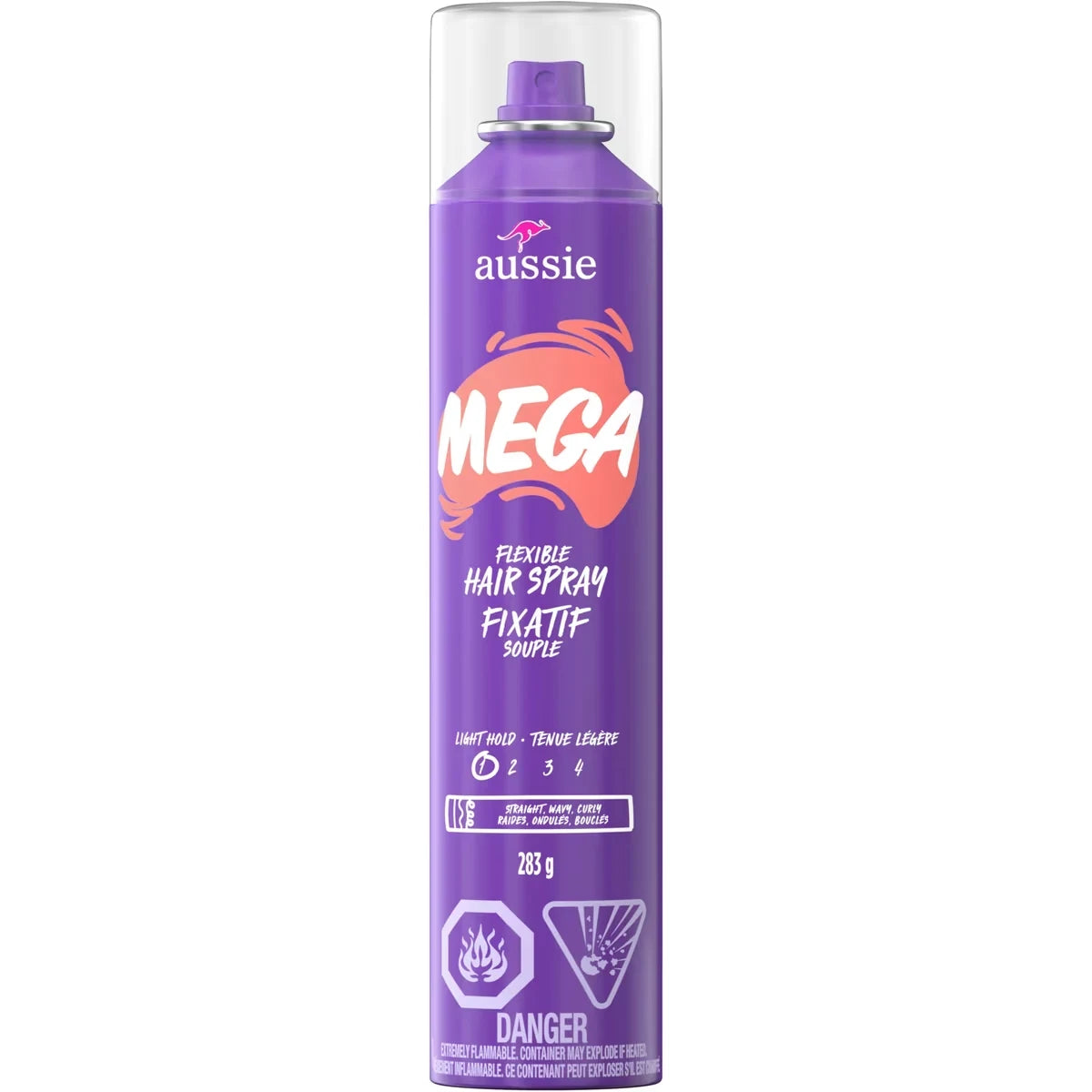 Aussie Mega Flexible Hair Spray for Curly Hair, Straight Hair, and Wavy Hair product image