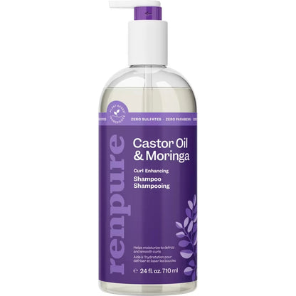 Renpure Castor Oil & Moringa Shampoo front package
