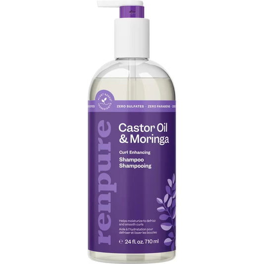 Renpure Castor Oil & Moringa Shampoo front package