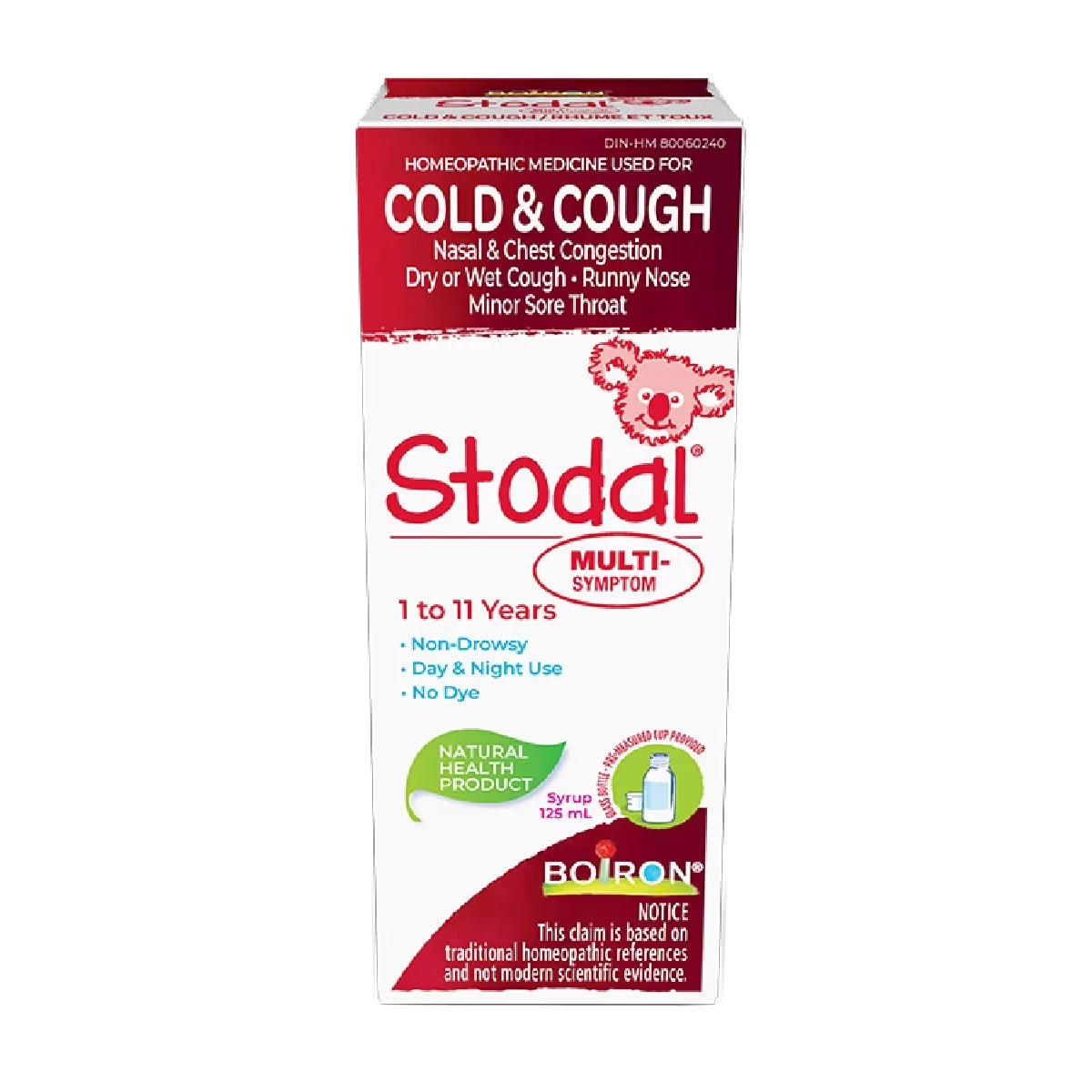 Boiron Children's Stodal Multi-Symptom for Dry Cough or Wet Cough and Cold Symptoms in Children 1 to 11 Years of Age product image