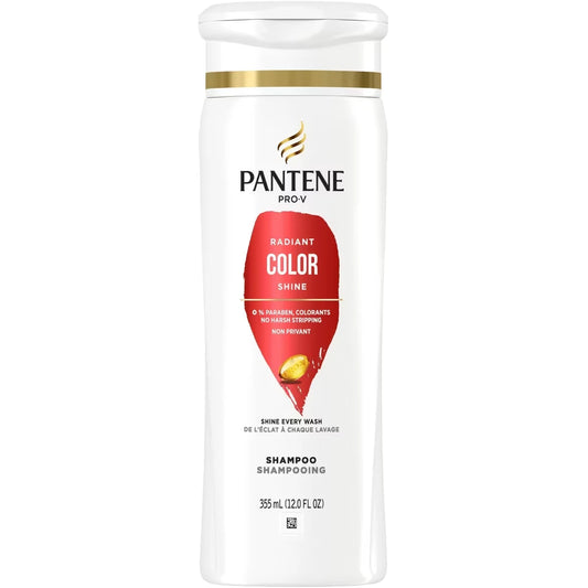 Pantene PRO-V Radiant Color Shine Shampoo, 12.0oz/355mL front package