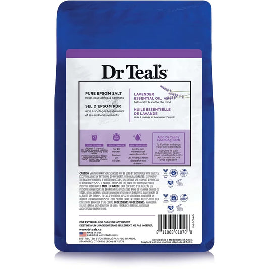 Dr Teal's Salt Soak with Pure Epsom Salt, Soothe & Sleep with Lavender product detail
