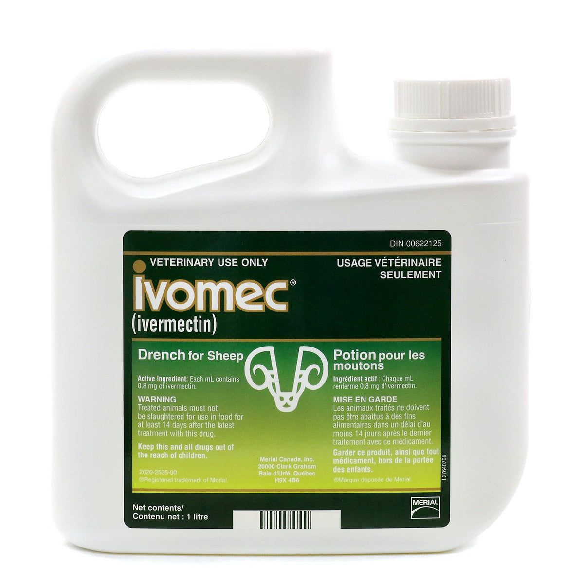 Ivomec Drench for Sheep for Farm Animals, 0.08 % W/V, 1 L