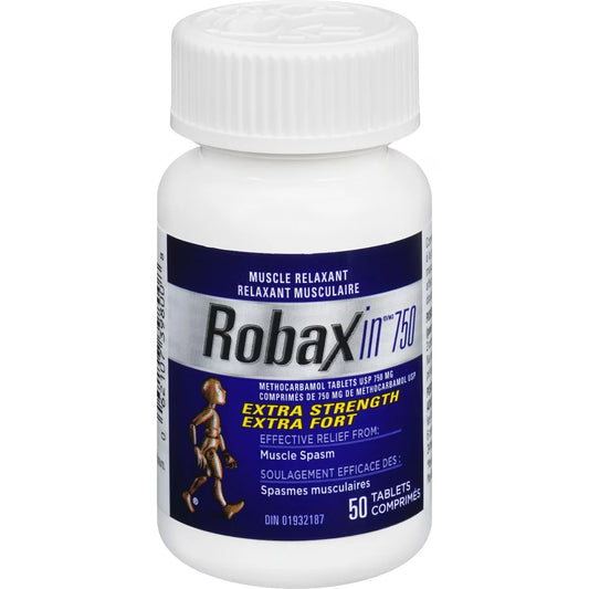 Robaxin 750 Extra Strength front package