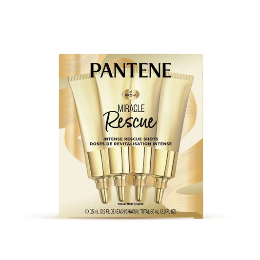 Pantene Miracle Intense Rescue Shots Dry Hair Treatment - 4 Count, 15 mL each product image