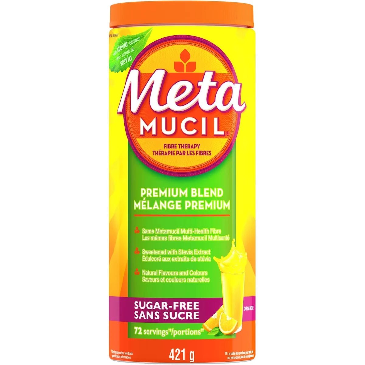 Metamucil Premium Blend 72DS front package