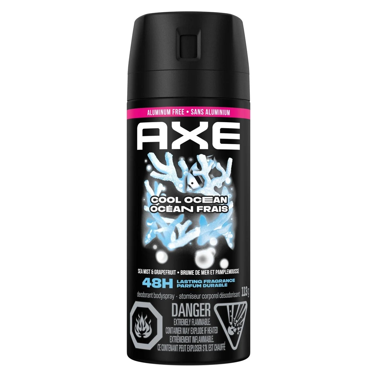 Axe Deodorant Body Spray Long Lasting Odour Protection With 48 Hour Light & Refreshing Scent Cool Ocean Men’S Deodorant front package