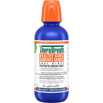 TheraBreath Healthy Gums Oral Rinse front package