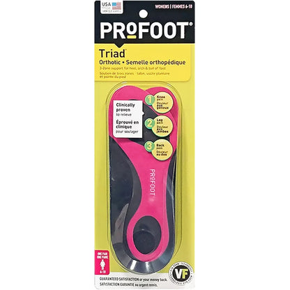 Profoot Triad Orthotic, Women’s front package