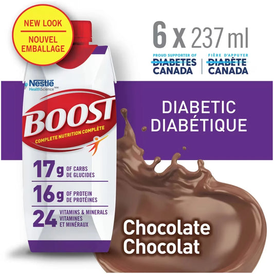 Boost Diabetic Chocolate Nutritional Supplement Drink, 6 × 237 ml alternate view