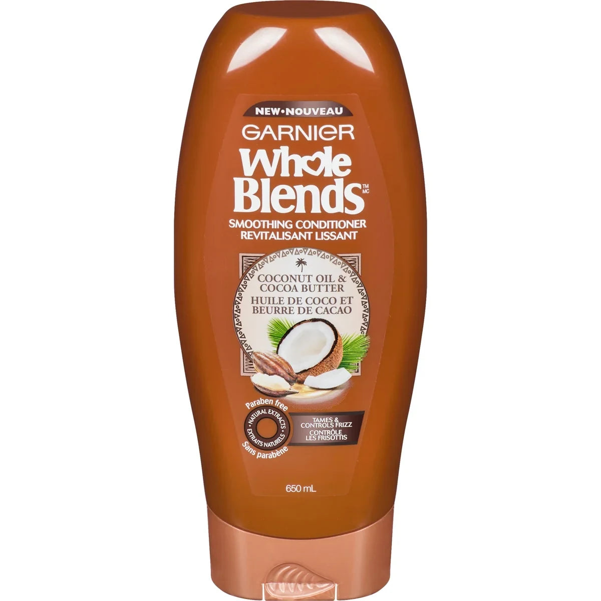 Garnier Whole Blends Conditioner, For Frizzy Hair, Coconut Oil & Cocoa Butter product image