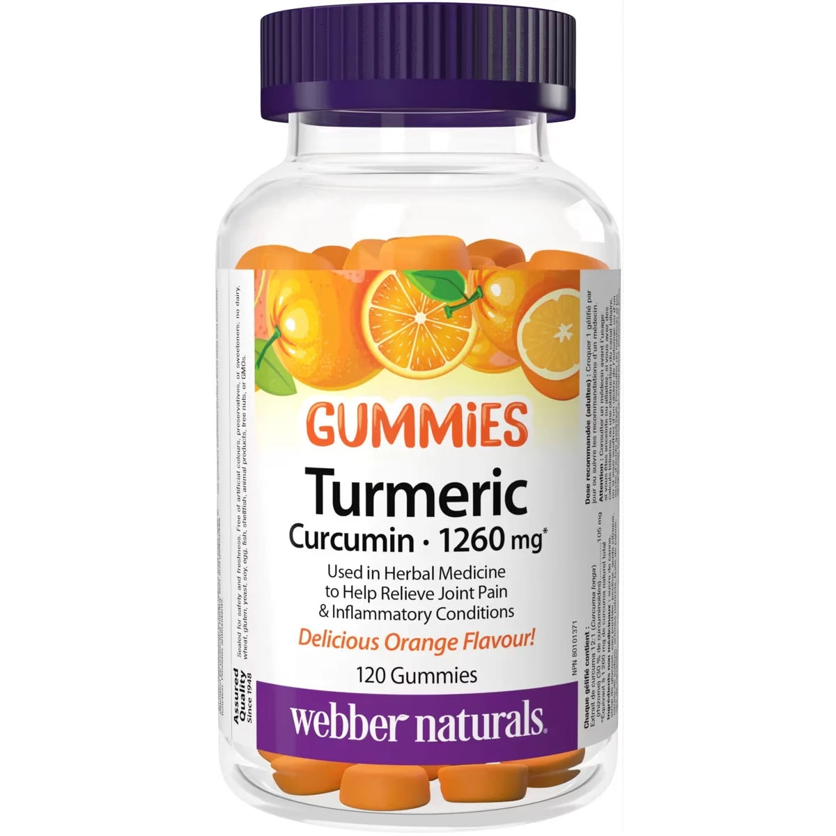 Webber Turmeric Curcumin 1260 mg Orange front package