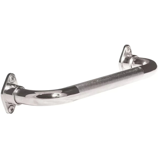 Aquasense Knurled Chrome Grab Bar with Rotating Flange, 24" / 60.96 cm front package