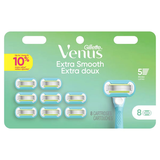 Venus Gillette Extra Smooth Women's Razor Blade Refills, 8 Count product detail