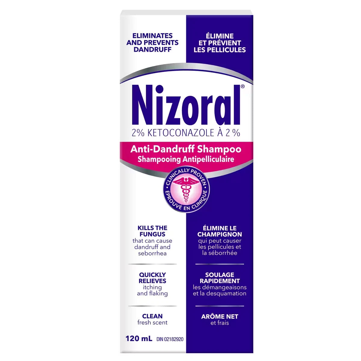 Nizoral Ketoconazole 2 Percent Anti-dandruff and Itchy Scalp Shampoo 120 mL product image