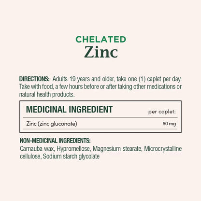 Natures Bounty Zinc, 50 mg, Coated Caplets product detail