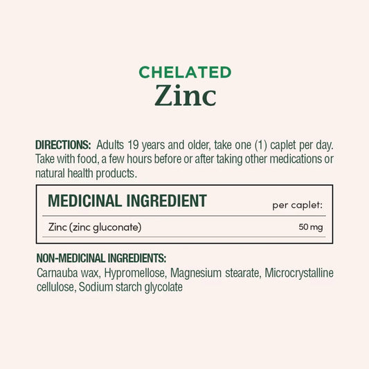 Natures Bounty Zinc, 50 mg, Coated Caplets product detail
