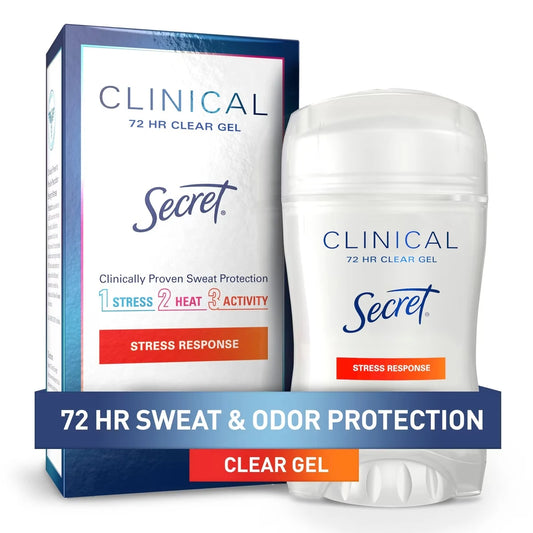 Secret Clinical Strength Clear Gel Antiperspirant and Deodorant, Stress Response product image