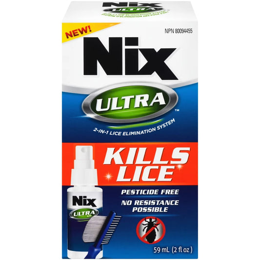 Nix Ultra, Kills Lice Pesticide Free front package