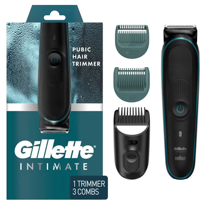Gillette Intimate Men’s Pubic Hair Trimmer front package