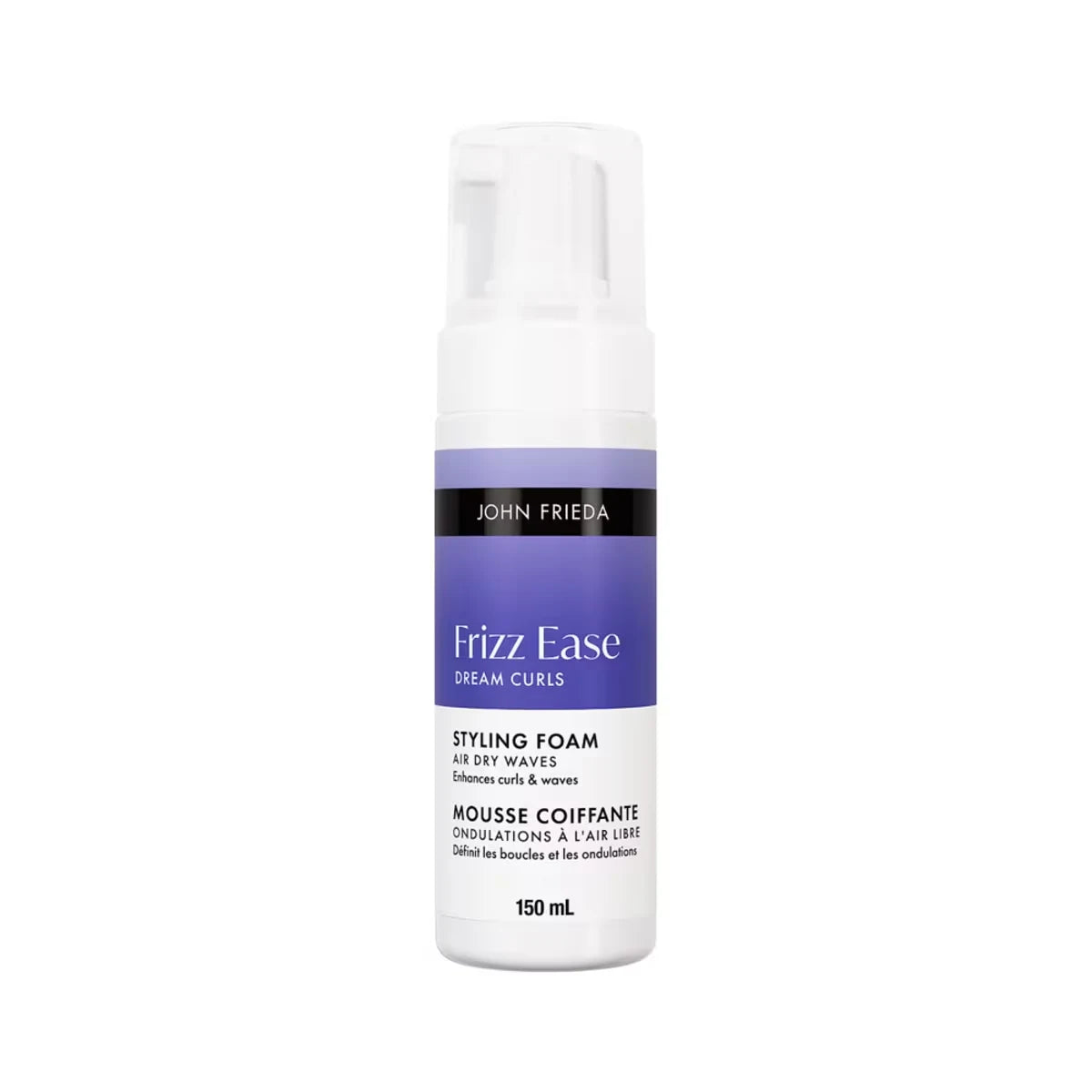 John Frieda Frizz Ease Dream Curls Air Dry Waves Styling Foam front package